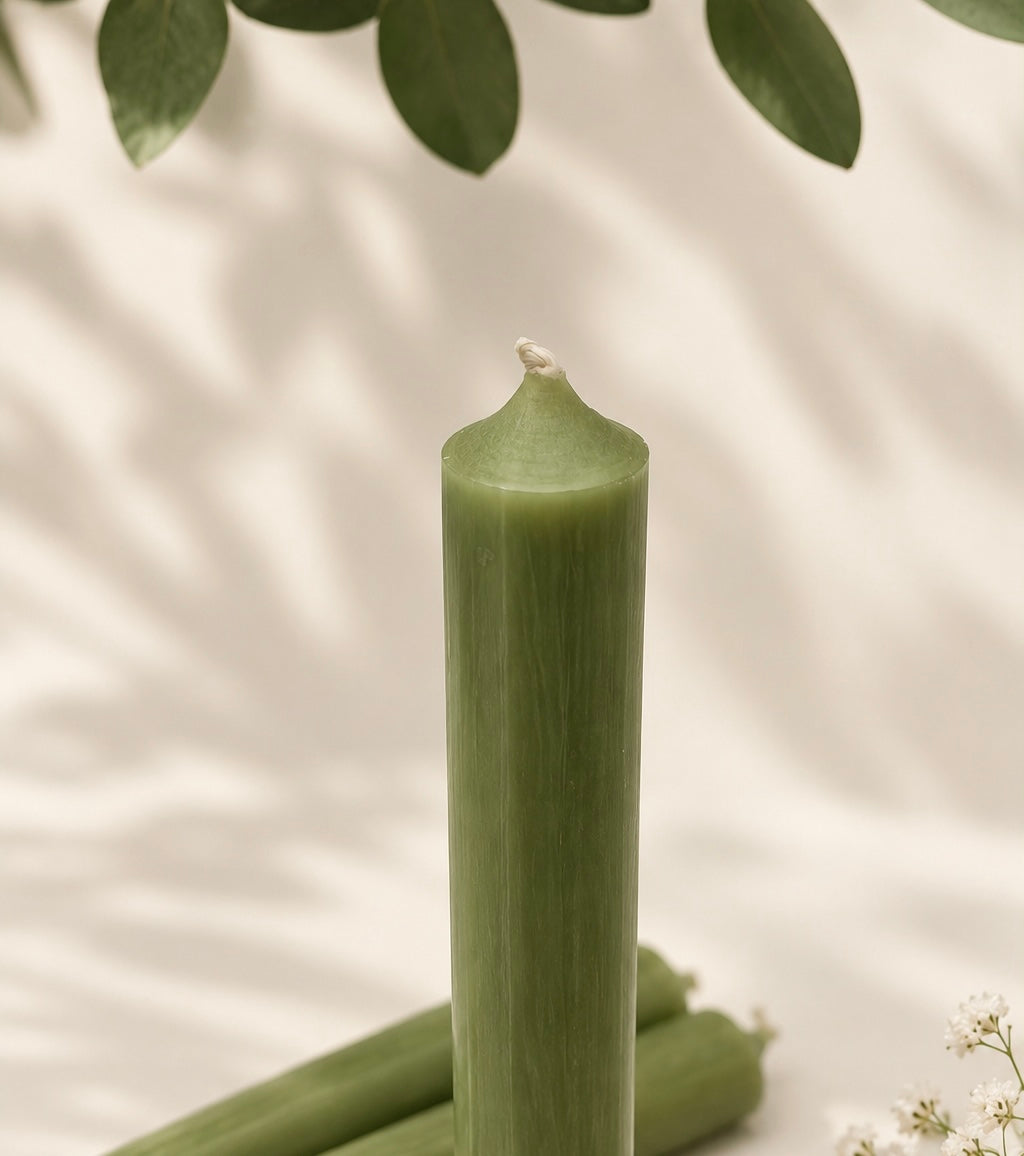 Vela verde claro