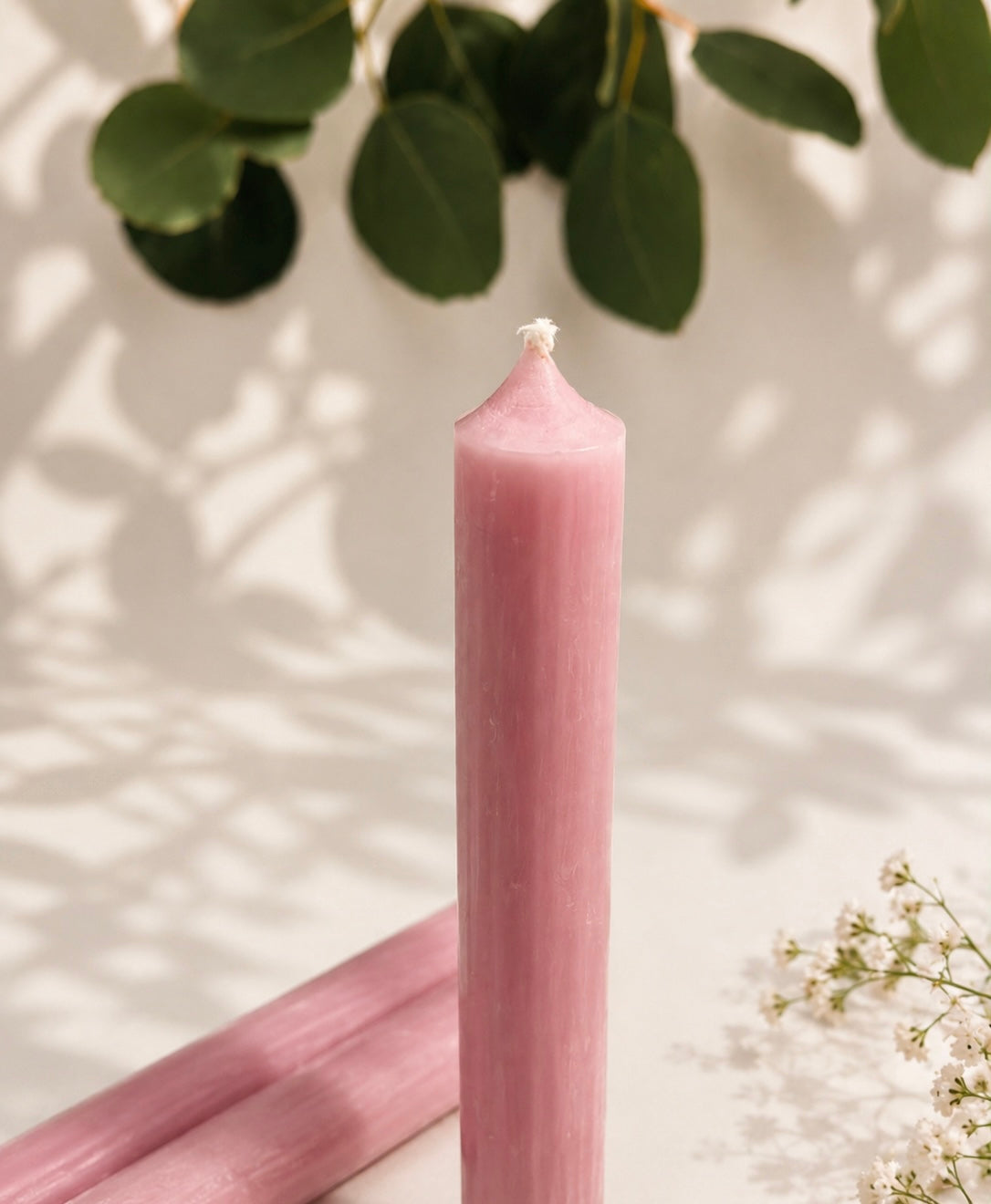 Vela rosa claro