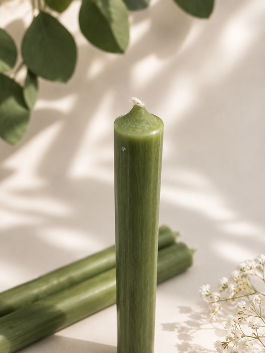 Vela verde olivo