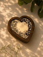Vela corazón de lavanda