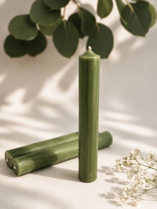 Vela verde olivo