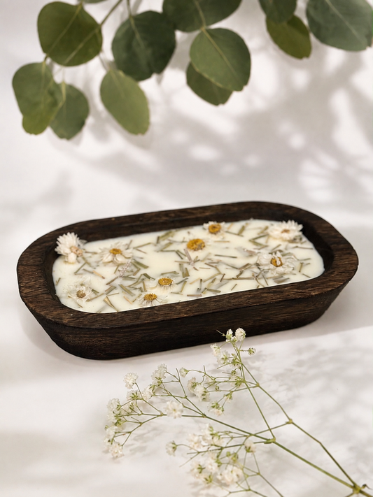 Vela rectangular de eucalipto